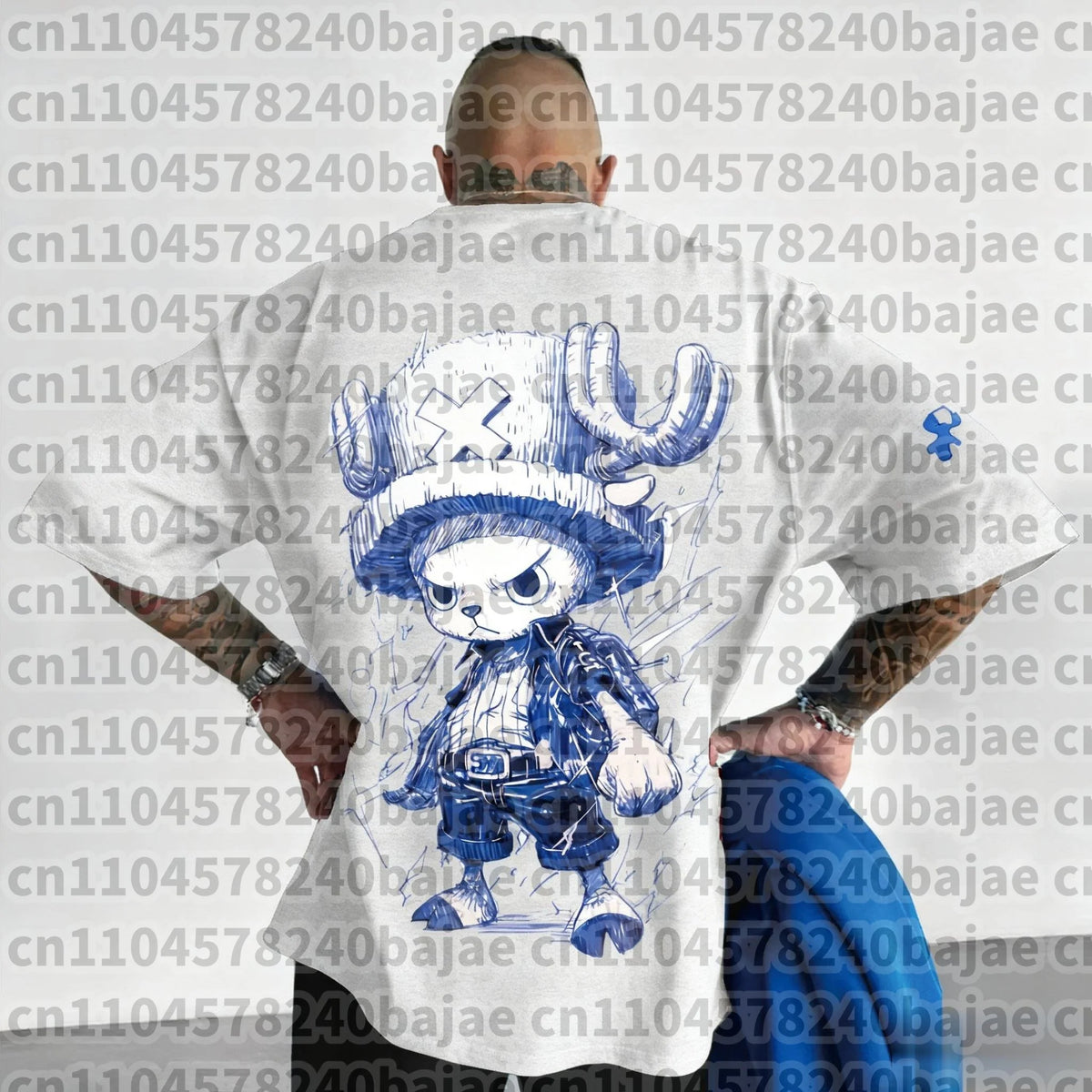 ONE PICE Anime Summer T-shirt 2026 Men's and Women's New Tony Tony Chopper Printed Street Hip Hop Loose Casual Parent Child Top