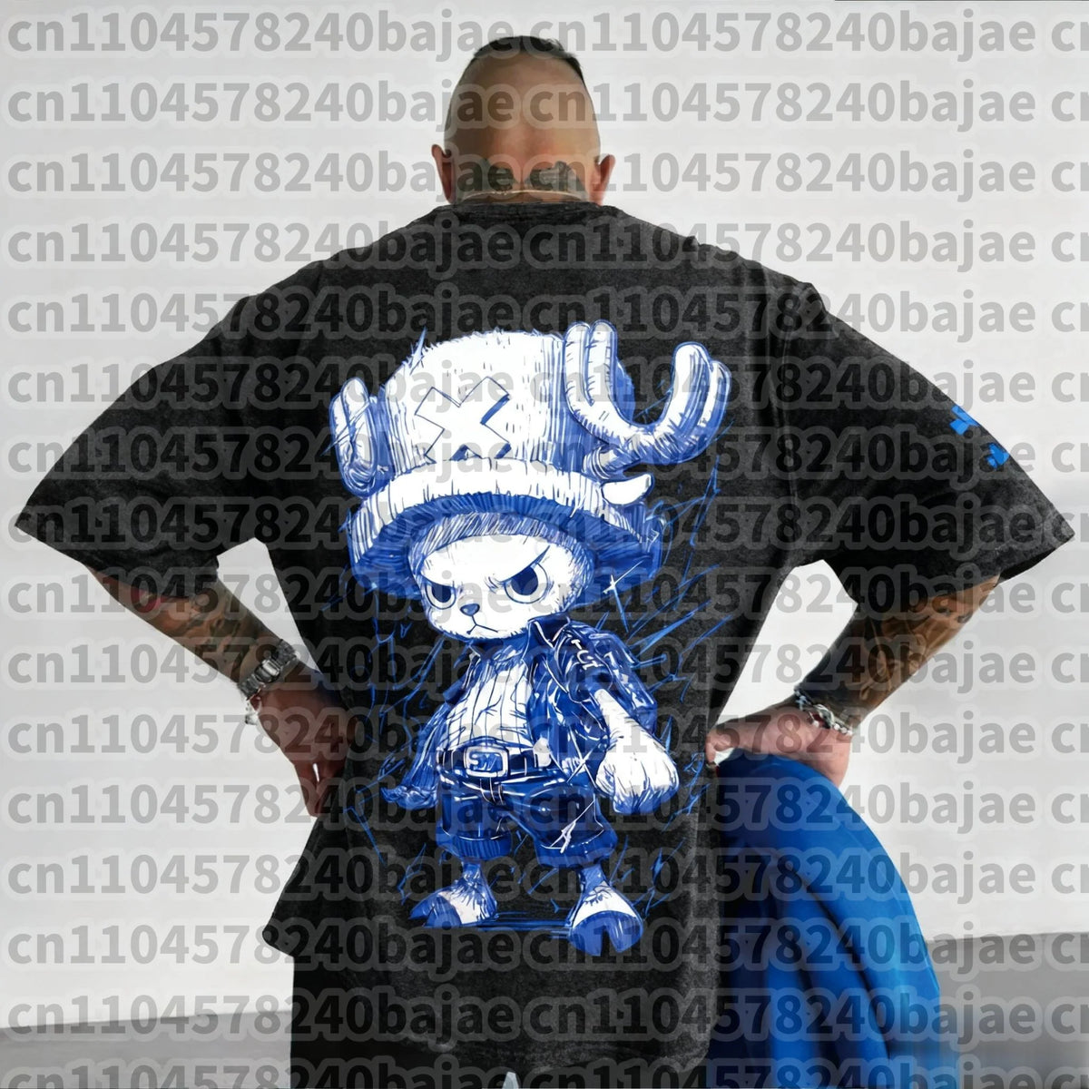 ONE PICE Anime Summer T-shirt 2026 Men's and Women's New Tony Tony Chopper Printed Street Hip Hop Loose Casual Parent Child Top