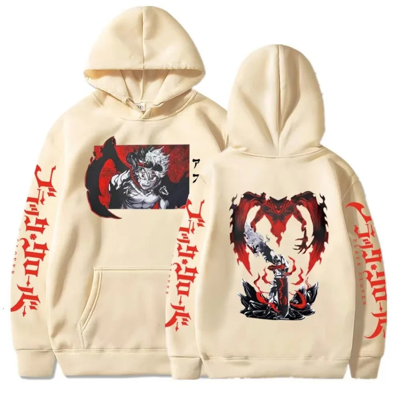Black Clover Anime Clothes Asta Printed Men Women Hoodies Plus Size Sweatshirt Comfortable Sweatshirt Harajuku Uisex Streetwear