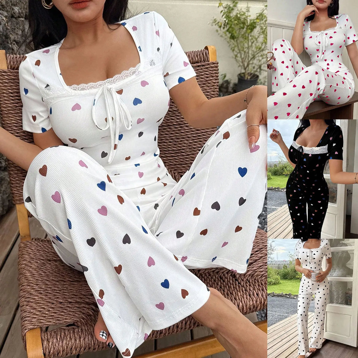 Women's Pajamas Set Pajama Sets Women's Home Suit Sexy Shopping Pjs Woman Set Sleepwear for Sleeping Pants Clothes Nightwear