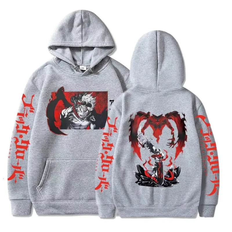 Black Clover Anime Clothes Asta Printed Men Women Hoodies Plus Size Sweatshirt Comfortable Sweatshirt Harajuku Uisex Streetwear