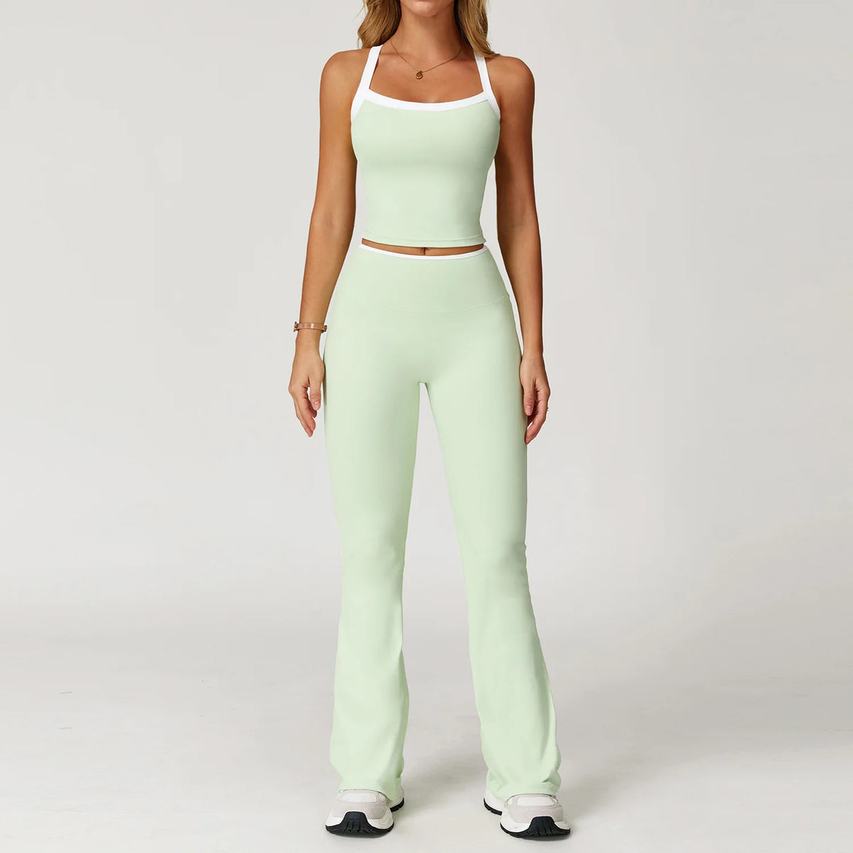 Yoga Set Women Tracksuit 2 Piece Athletic Wear Pilates Fitness Suit Gym Clothes Workout Push Up Clothes Sports Bra Leggings Suit