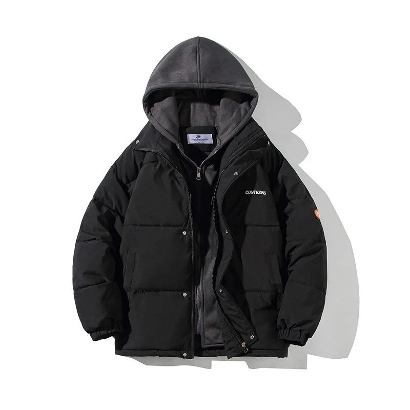 Women's Winter Oversize Jacket 2025 Down Cotton Padded Coat Female Loose Casual Overcoat Female Fashion Hooded Short Parkas