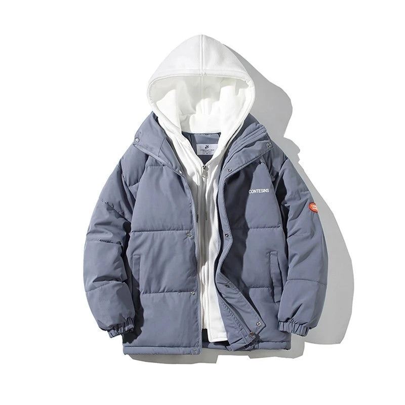Women's Winter Oversize Jacket 2025 Down Cotton Padded Coat Female Loose Casual Overcoat Female Fashion Hooded Short Parkas