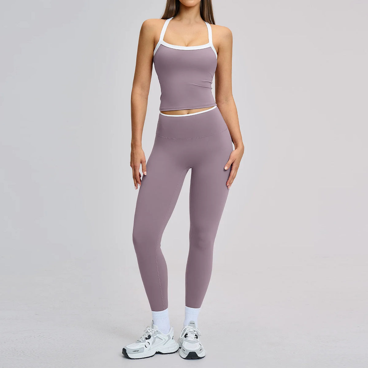 Yoga Set Women Tracksuit 2 Piece Athletic Wear Pilates Fitness Suit Gym Clothes Workout Push Up Clothes Sports Bra Leggings Suit